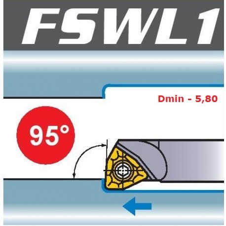 Nóż tokarski wytaczak FSWL1 